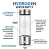 Factory Price Hydrogen Water Bottle Glass 400ml Portable H2 Rich Water Bottle Hydrogen Water Machine