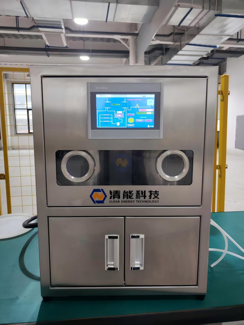 water electrolysis hydrogen generation test bench with gas liquid separator, pump, alkali circulating unit, pure water feed unit, etc 
