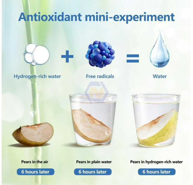 Factory Price Hydrogen Water Bottle Glass 400ml Portable H2 Rich Water Bottle Hydrogen Water Machine